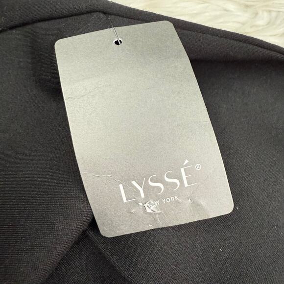 Lysse 'Lyssentials Elysse Ponte Leggings Pull On Pants Black Size L NWT Classic - Picture 13 of 14